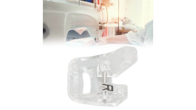Pie prensatelas plástico transparente para máquina de bordar miniatura 7