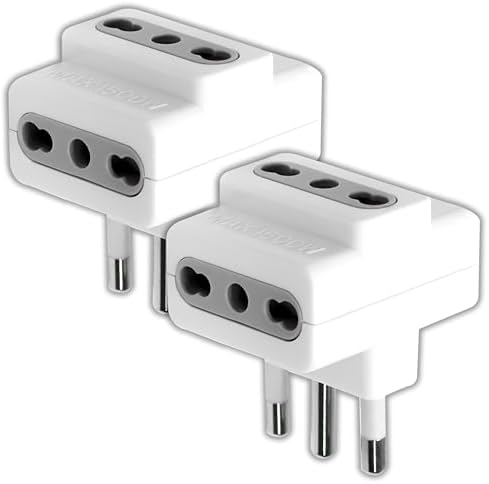 ADATTATORE SINGOLO SPINA ASIMMETRICA 'SALVASPAZIO' SPINA 2P T 10A - BIANCO - Foto 7