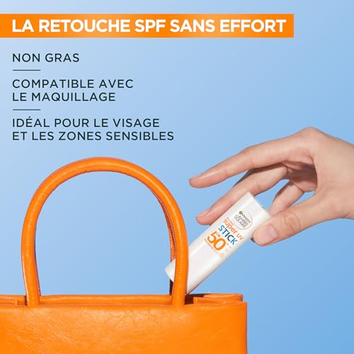 Garnier Ambre Solaire Super UV-stick SPF50+, beschermt tegen UV-schade met tot 8H hydratatie, met sheaboter en vitamine E, onzichtbare afwerking, niet-vettig, 9 ml - Afbeelding 6