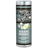 Man Tea, Serene Herbal Tea by La Tea Dah, Gourmet Chamomile Tea Bags Flavored with Lemongrass, Lavender, & Spearmint, Caffeine Free, Unique Anniversary, Get Well Soon, or Birthday Gifts for Him