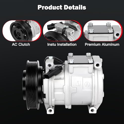 Image of CCIYU AC Compressor w /Clutch for Jeep Wrangler 4.0L 1999