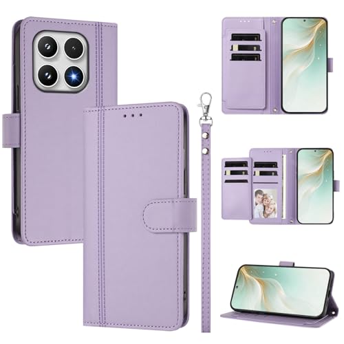�X�}�z�P�[�X �Ή��@�� for Xiaomi 17 �X�}�z�P�[�X�y�E�H���b�g�f�U�C�� �f���A���J�[�h�X���b�g �L���b�V�� �t���b�v���X�^���h �����h�~�zPurple