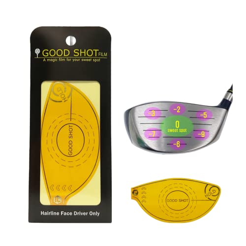 HYOJATEM Good Shot Film | Golf Impact Tape | Reusable Driver Face Sticker | Sweet Spot Accuracy...