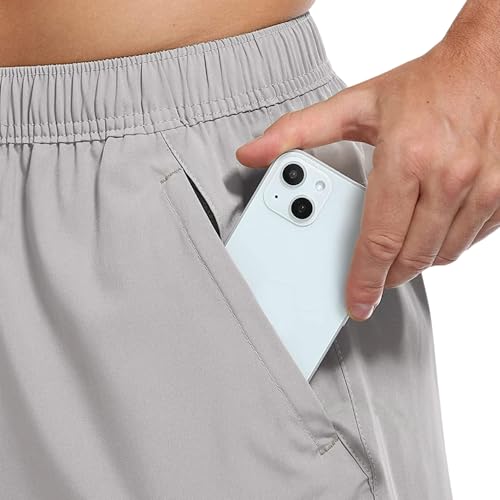 Image of NEVER LOSE Mens Running Athletic Shorts 5 inch Inseam Quick Dry Workout Shorts Men Lightweight Gym Shorts with Pockets