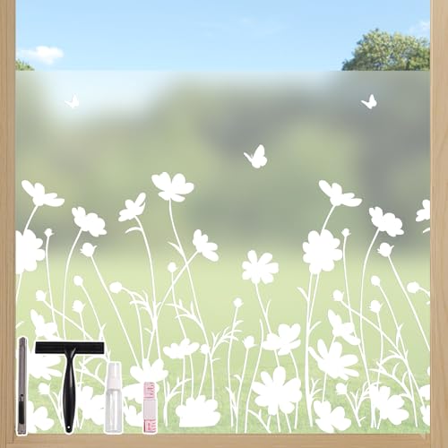 Conkov Fensterfolie Transluzent Matte Sichtschutzfolie, Vinyl,...