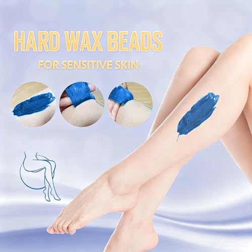 Image of 17.5 Oz Hair Wax Beans by Charmonic, Hard Body Wax Beans, Hair Removal Depilatory Wax European Beads for Women Men 500g /1.1 lb(Chamomile)