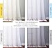 NICETOWN Sheer Curtains Extra Length - Wide Solid Voile Window Panels for Patio/Sliding Door/Living Room (54