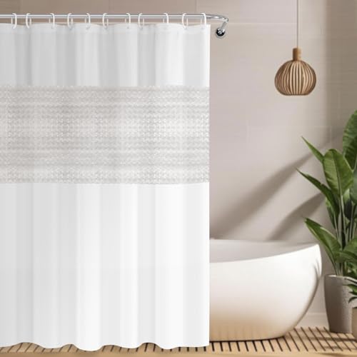 Catálogo para Comprar On-line Cortinas de ducha favoritos de las personas. 44 SCHIB Cortina para Baño, 180x200cm Cortina de Ducha con Ganchos, Cortinas de Regadera Antimoho de Impermeable Antibacteriano, para Duchas de Baño,Puestos y Bañeras