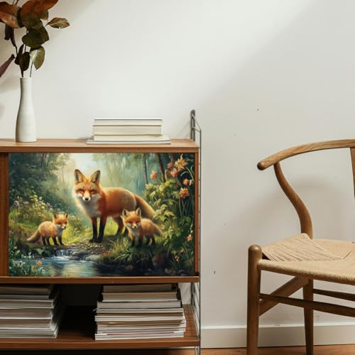 Pegatinas DTF de animales para renovar muebles del hogar transfer GLOBLELAND manualidades bosque 8