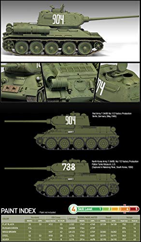 Kit maquette T-34/85 No.112 Factory Academy 1/35 char de combat - 4