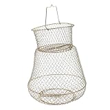 Cage à poissons en filet - après avoir attrapé du poisson, il faut temporairement poisson, afin qu'il ne meure pas immédiatement, filet de pêche en filet