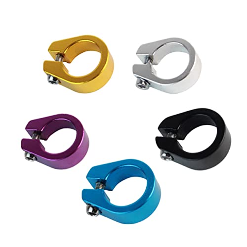 Gogogmee 31.8mm Seatpost Clamp for Quick Release Bike Seat Bolt Clamp Random Color