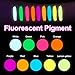 9Color Fluorescent Tattoo Ink Set, 9Pcs Tattoo Ink Color Set,Glow in The Blacklight, Skin-Safe Permanent Tattooing for 3D Makeup Beauty Skin Body Art, 1oz 30ml/Bottle