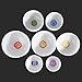 Hye-eun Crystal Singing Bowls Chakra Set of 7, 432hz 7-12 Inch Quartz Sound Bowls Meditation Set with Carrying Case for Yoga Sound Healing