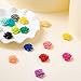 Craftdady 200Pcs Resin Rose Flower Flatback Cabochons 18-20mm Undrilled Random Mixed Colors Floral Decor Charms for Phone Case Scrapbooking Jewelry Making
