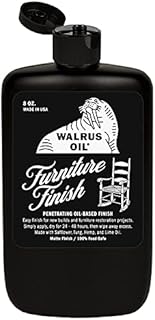 Sponsored Ad - Walrus Oil - Furniture Finish, Polymerizing Safflower Oil, Tung Oil, and Hemp Seed Oil - for Hardwood Table...