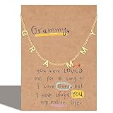 Grammy Gifts Necklace Birthday Anniversary Appreciation Thanksgiving Day Mother's Day Christmas Gift Personalized Best Grammy for Women