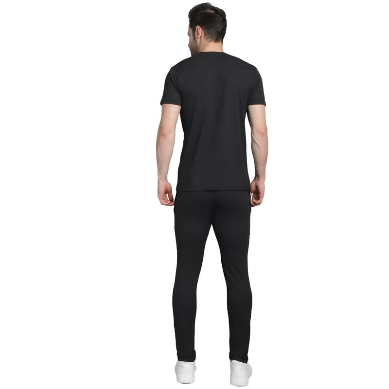 Image of Mack Jonney Solid Polyester Lycra Casual Style Half Sleeves Co-Ord Set Trackuit For Men-P-MACK52989-Box T D10 2