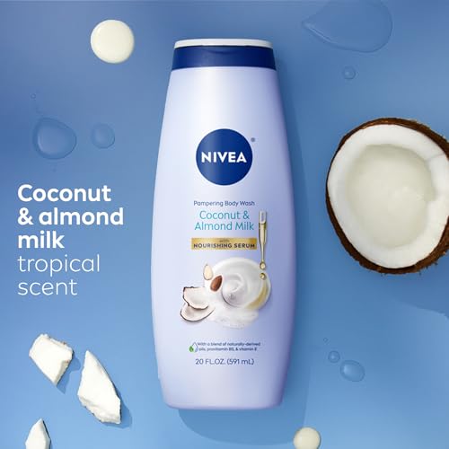 NIVEA Pampering Coconut and Almond Milk Body Wash, 20 FL OZ - image 9