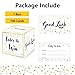 Onmlkkd Raffle Box with 100 Raffle Tickets Gold Ballot Box with Slot Enter to Win Cards