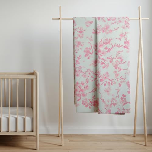 Image of StarAndDaisy Soft Cotton Baby Blanket for Newborns & Infants /Lightweight, Breathable, All-Season Swaddle Wrap - Pink