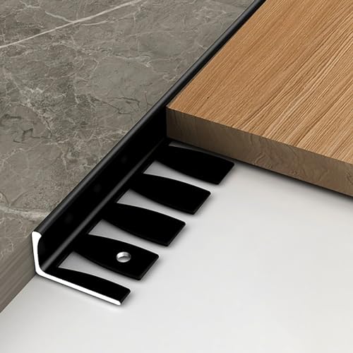 Raouoae Profilé D'extrémité En Aluminium Pour Carrelage 135cm X 2, Profilé De Protection D'angle En L Pliable, Profilé De Bordure Pour Revêtement De Sol 12,5-15 Mm, Protection Des Bords De Carrelage(B
