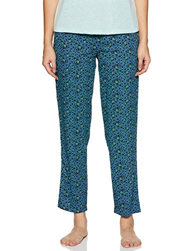 Image of Van Heusen Women's Printed Lounge Pants | Drawstrings & Side Pockets | Ultra Soft Fabric | Relaxed Fit | At home pyjamas | Everyday Comfort | Printed | Style 55306 | Available in Pack of 1 & 2