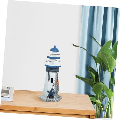 Phare en bois décoratif pour table de style nautique - 3
