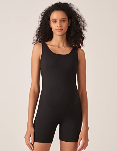 POSHDIVAH Women's Maternity Bodysuit Pregnancy Shapewear Double Lined Sleeveless Tank Top Shorts Romper Jumpsuit2