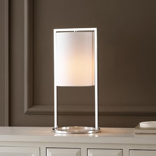 Lámpara de Mesa Moderna SAFAVIEH Tamiko Cromo 18 pulg miniatura 2