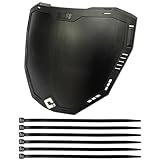 MxNumbers- ODI Universal Number Plate and Zip Ties Bundle | Electric Bike and Mountain Bike Plate | New 2025 Design (Black ODI Universal Number Plate)