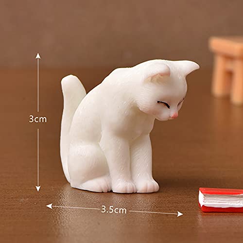 Ztgd Miniature Cats Statue Micro Landscape Fairy Garden House Diy Terrarium Crafts Ornaments Accessories For Home 7 #TOP5