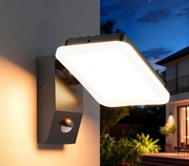 Lampe extérieure avec détecteur de mouvement LED IP65 3200lm
