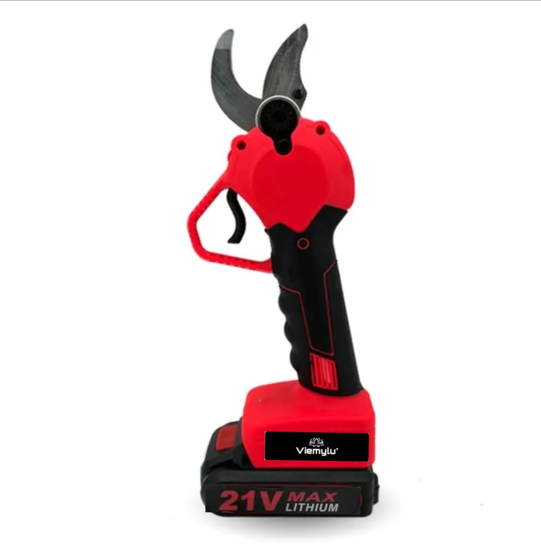 Tijeras de podar eléctricas, con 2 piezas recargables de 21 V y 2,0 Ah, alimentadas con batería de litio, diámetro de corte de 32 mm, motores sin escobillas