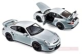 Peso/Weight: 1.2 Norev NV187594 Porsche 911 GT2 2007 Silver W/Black Wheels 1:18 DIE CAST Model kompatibel mit