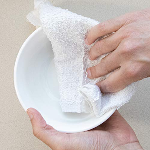 Arkwright W68 White Terry Washcloth Rags - (10 Lb Box) Perfect Reuseable Cleaning Cloth Terry Towels For Home, Garage, Automotive, Kitchen, Bars - 14X14 To 20X20 #TOP3