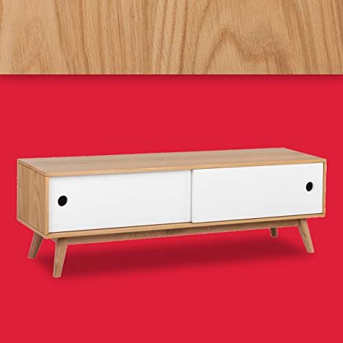Universal Expert Abacus Storage Console, Oak/White