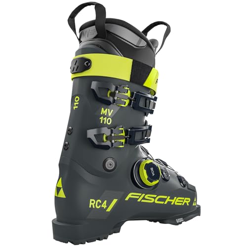 Miniatura 4 de Fischer Botas De Esquí Alpino Rc4 110 Mv Boa Para Hombre, Duraderas, Cómodas, De Apoyo, Ajuste Anatómico, Para Deportes De Invierno, Para Esquí Avanzado, Gris Rinoceronte, 27.5