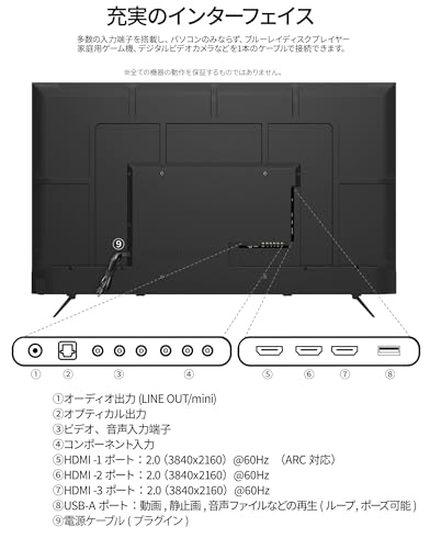 JAPANNEXT 65インチ 4K液晶モニター JN-IPS65UHD-U