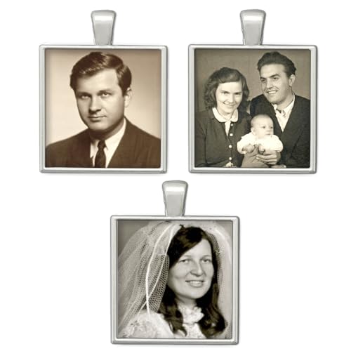 3 Pack Wedding Bouquet Photo Brides Charms for Wedding Day Memorial Frames