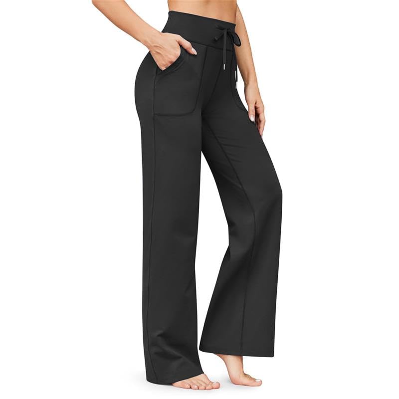 eleg & stilance Women Track Pant | Women's Wide Leg Track Pants High Waist Drawstring Sweatpants Casual Loose Fit Lounge Joggers-picture-22