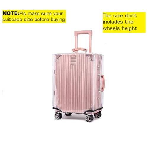 Clear PVC Suitcase Cover Protectors 18/20/22/24/26/28/30 Inch Luggage Cover for Wheeled Suitcase (18'' 12.99''L*9.06''W*14.96''H)2