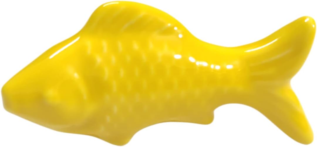 10 Pack Yellow Goldfish Cabinet Pulls Vintage Cabinet Knob Handle Drawer Pull Animal Dresser Knob Cupboard Pulls