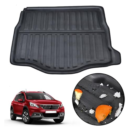 Alfombrilla Maletero Trasera Revestimiento Maletero Bandeja Suelo Alfombra Almohadilla Protectora Barro para Peugeot para 2008 2013 2014 2015 2016 2017 2018 Maletero Alfombra Alfombrilla - imagen 2