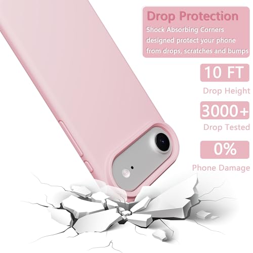 Image of iPhone air Case Silicone,Soft Microfiber Lining(Rose Pink)