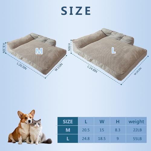 pettingzoo Sofá fofo para gatos em ambientes internos, sofá-cama de gato com capa lavável removível,