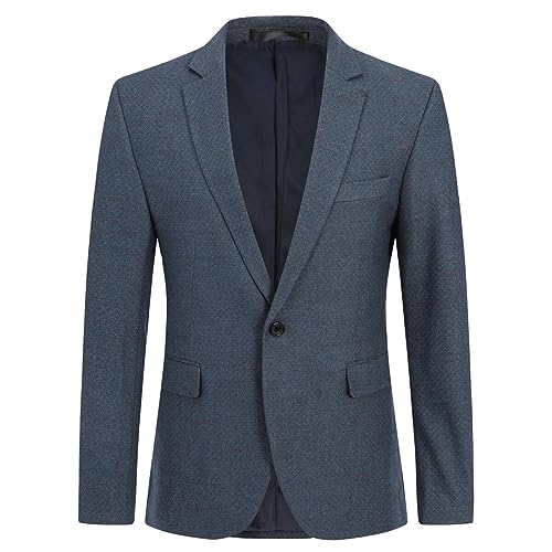 Blazer homme veste de costume à carreaux casual slim fit un bouton