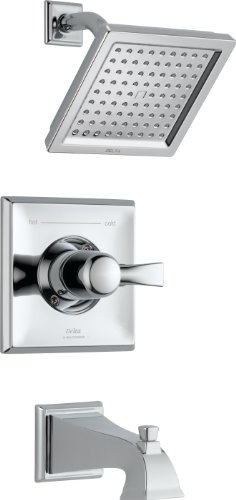 Delta Faucet Dryden 14 Series Single-Function Tub and Shower Trim Kit with Single-Spray Touch-Clean Shower Head, Chrome T14451 (Valve Not Included) Delta Faucet Dryden 14 Series Single-Function Tub and Shower Trim Kit with Single-Spray Touch-Clean Shower Head, Chrome T14451 (Valve Not Included)