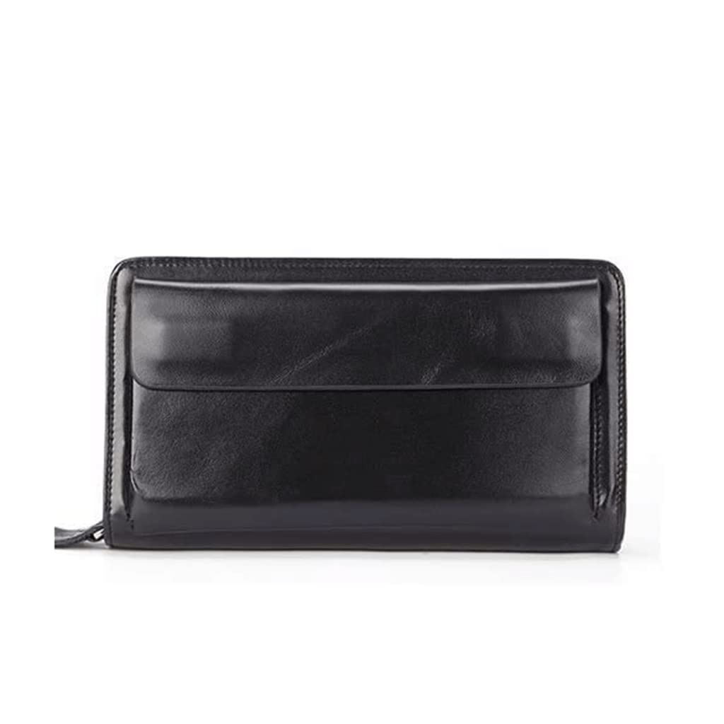 LIOONS Cartera Cartera De Cuero para Hombre, Tarjetero Largo De Gran Capacidad, Monedero De Viaje De Moda De Negocios para Hombre, Duradero Monedero