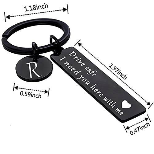 Image of drive safe keychain for him key rings for her men boyfriend